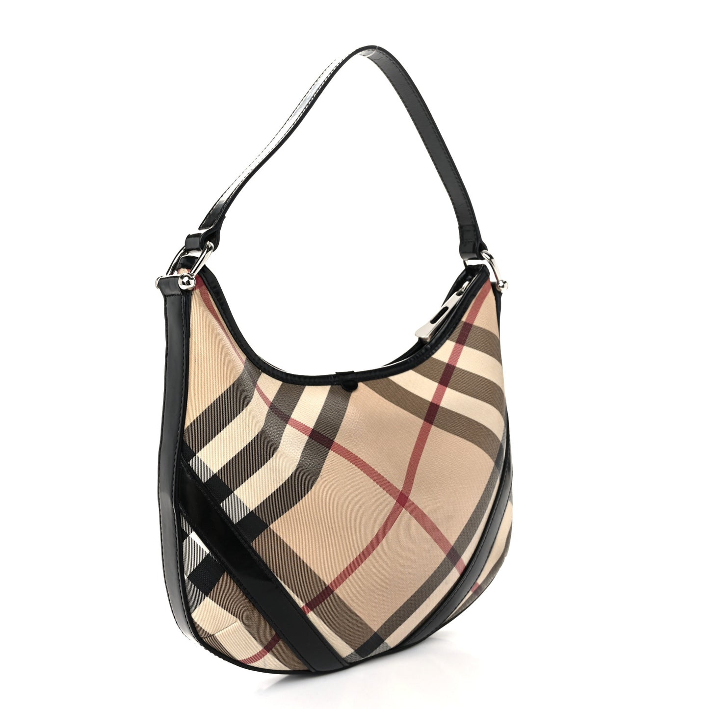 Supernova Check Buckle Hobo Black