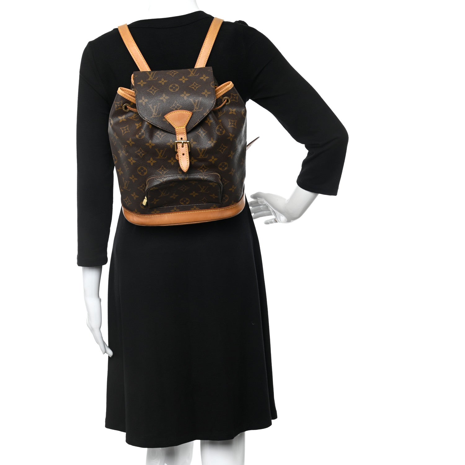 Louis Vuitton Monogram Montsouris MM Backpack 2 of 9
