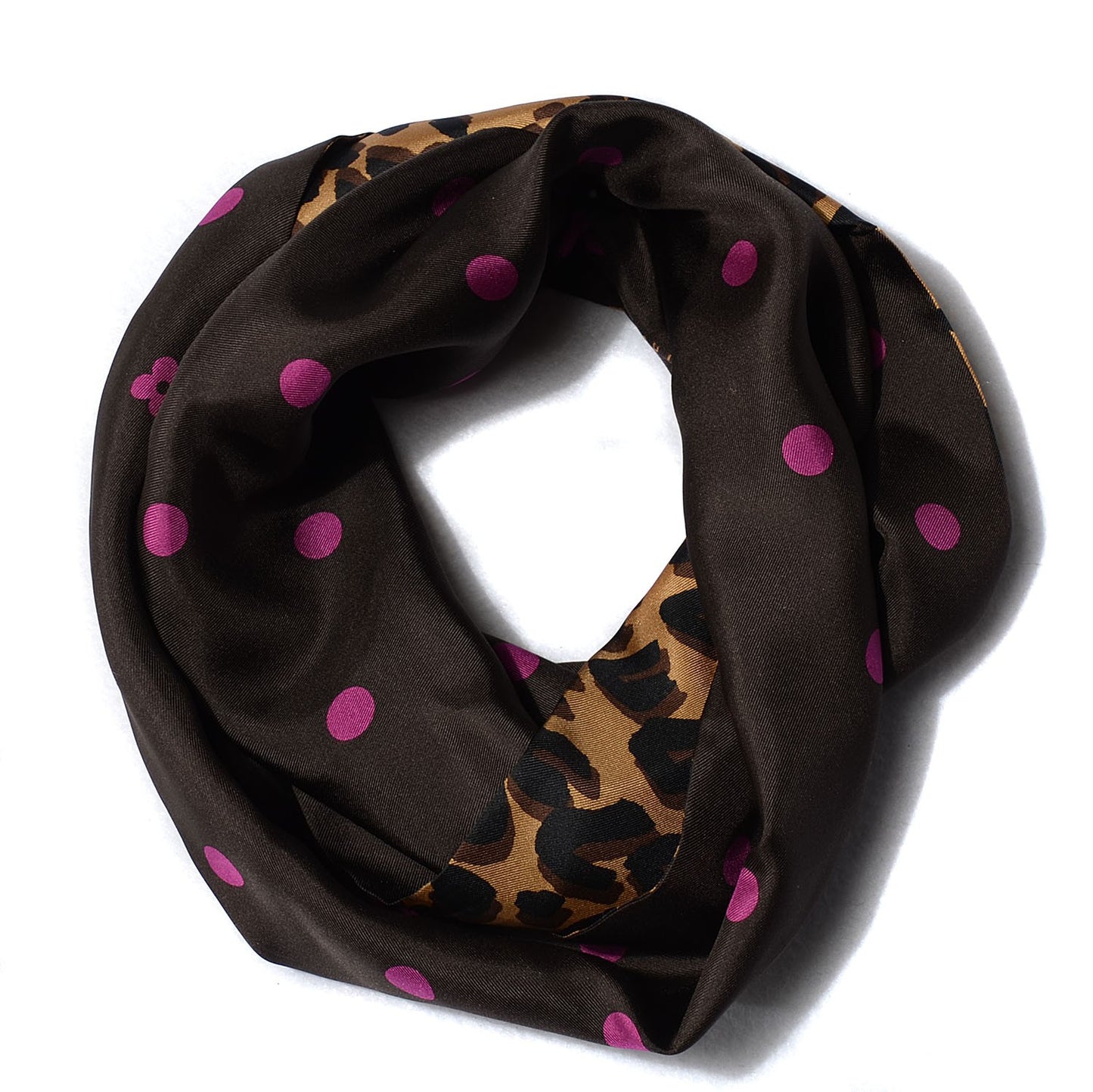 Silk Leopard Snood Scarf