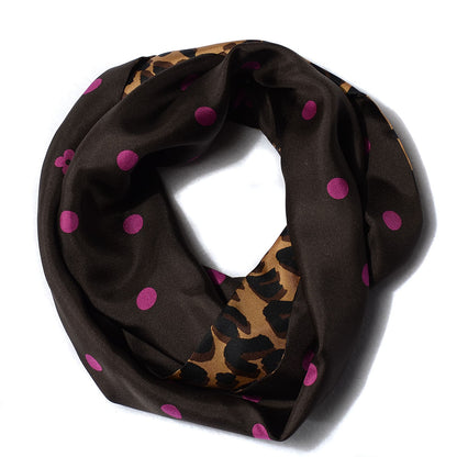 Louis Vuitton Silk Leopard Snood Scarf 1 of 4