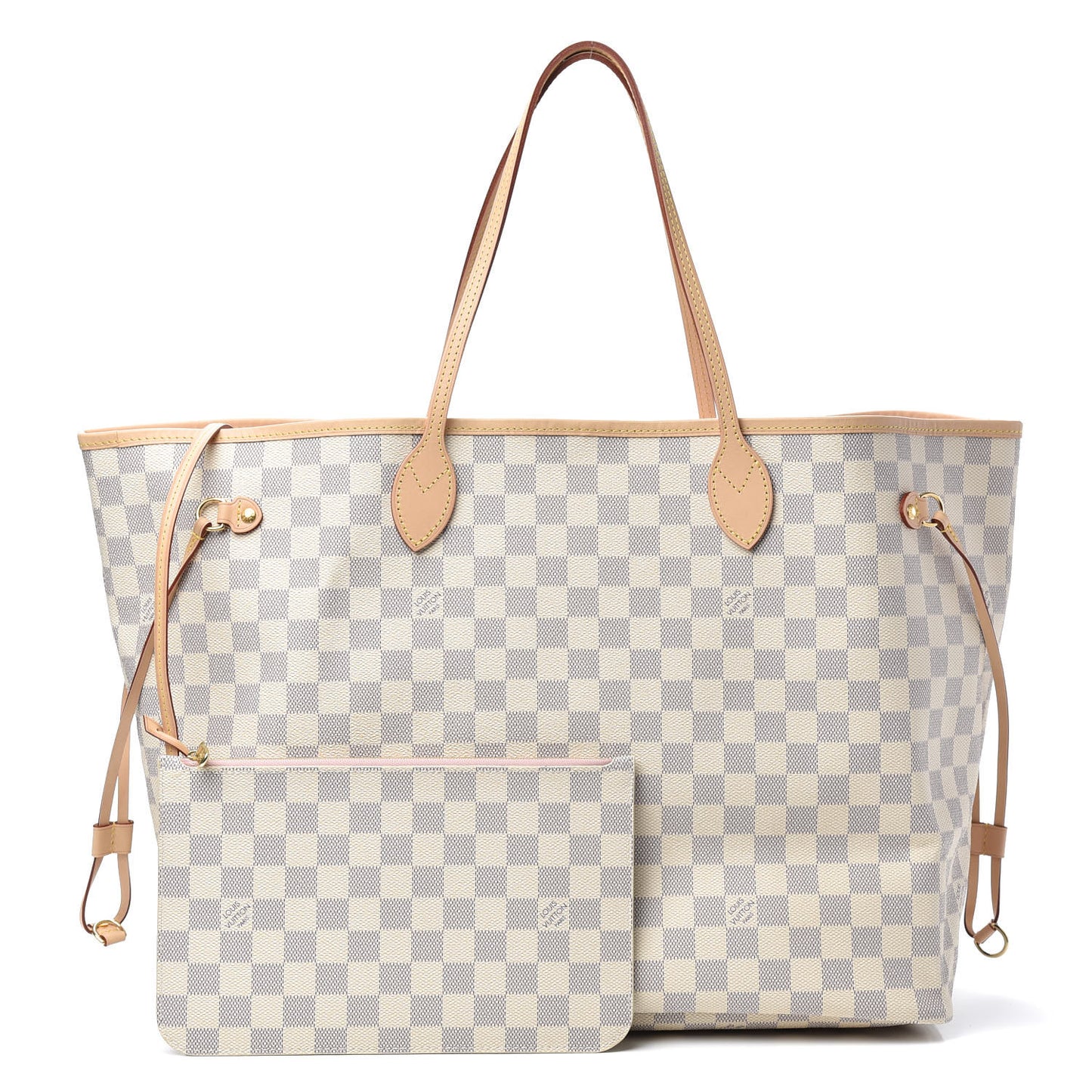 Damier Azur Neo Neverfull GM Rose Ballerine