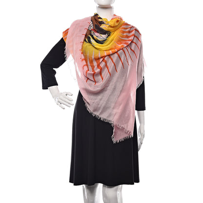 Gucci Modal Silk Black Sun Shawl Roseate Grey 2 of 5