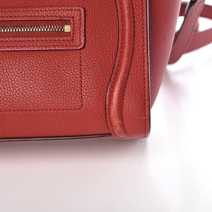 Celine Baby Grained Calfskin Nano Luggage Red 11 of 18