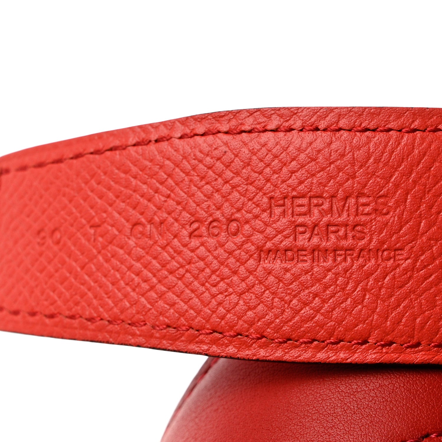 Hermes Swift Epsom 24mm Mini Constance H Belt 90 36 Orange Poppy 3 of 6
