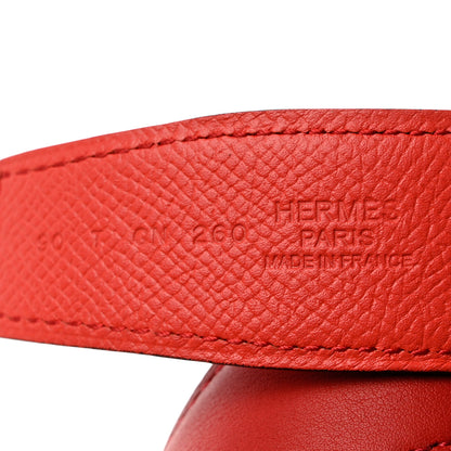 Hermes Swift Epsom 24mm Mini Constance H Belt 90 36 Orange Poppy 3 of 6