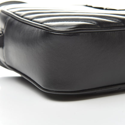 Saint Laurent Calfskin Matelasse Monogram Lou Camera Bag Black 9 of 10