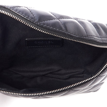 Chanel Calfskin Quilted Waist Belt Bag Black 8 of 10