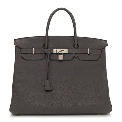Hermes Togo Birkin 40 Etain 1 of 18