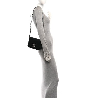 Celine Shiny Calfskin Teen Triomphe Black 2 of 9