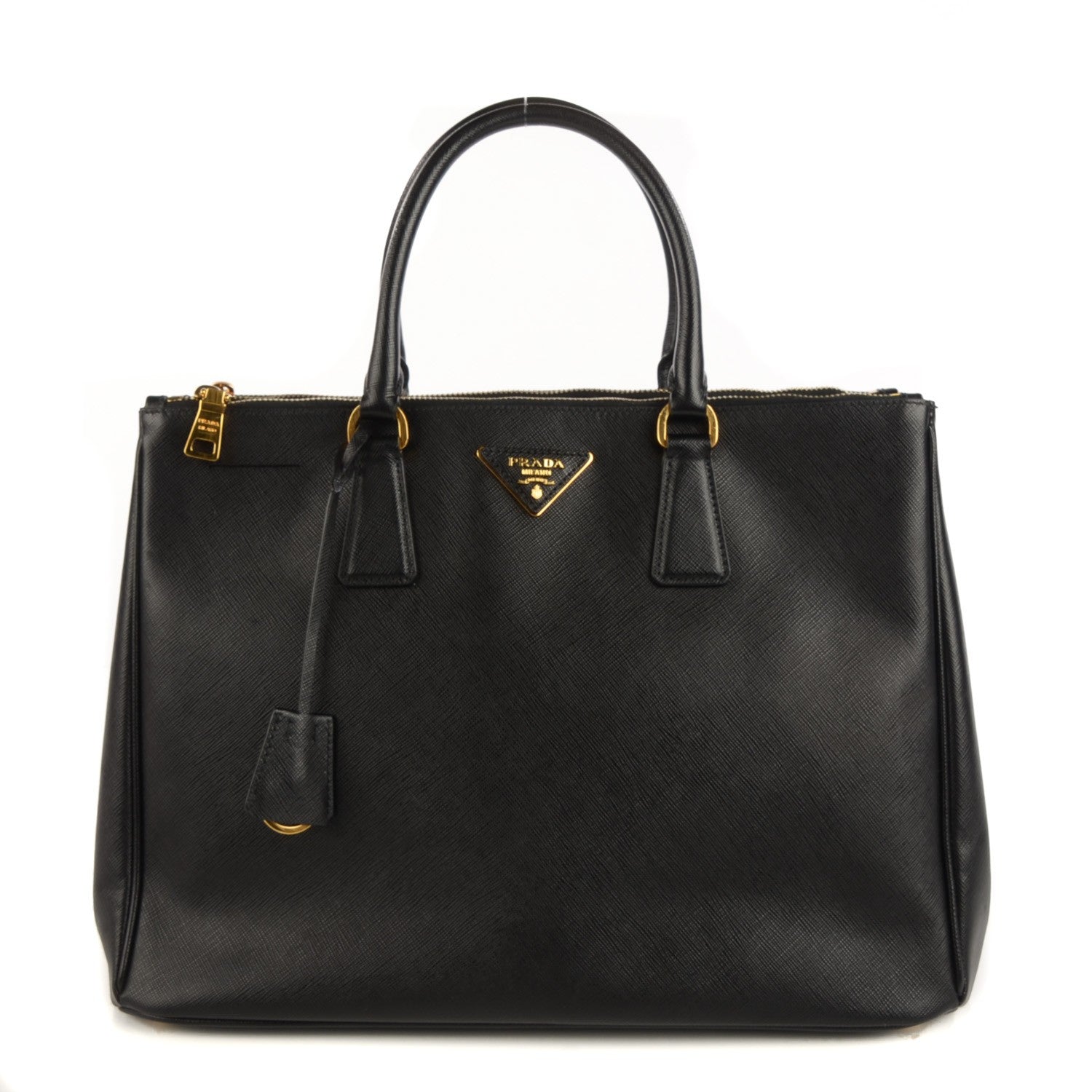 Prada Saffiano Large Galleria Double Zip Tote Black 1 of 10