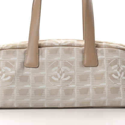 Chanel Nylon Travel Bowler Beige 8 of 14
