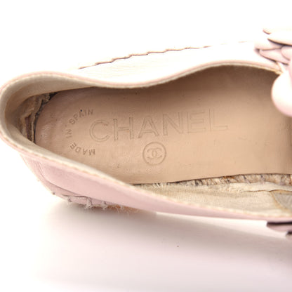 Chanel Lambskin Camellia CC Espadrilles 36 Pink 8 of 10