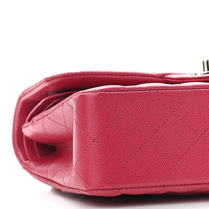 Chanel Caviar Quilted Small Double Flap Dark Pink 8 of 10