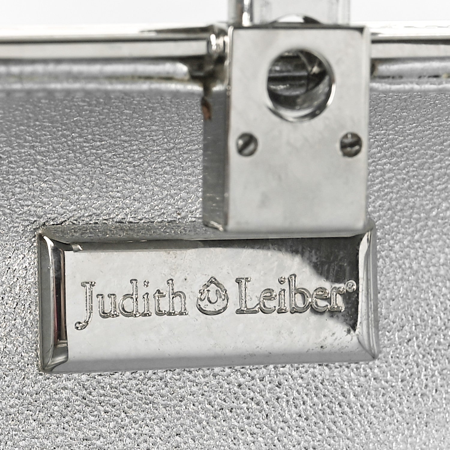 Judith Leiber Swarovski Crystal Minaudiere Clutch Silver 5 of 8