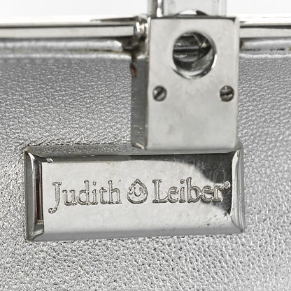 Judith Leiber Swarovski Crystal Minaudiere Clutch Silver 5 of 8