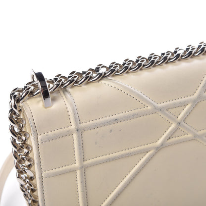 Christian Dior Calfskin Small Diorama Flap Bag Off White 9 of 15
