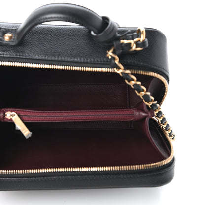 Chanel Caviar Quilted Medium CC Filigree Vanity Case Black 5 of 10