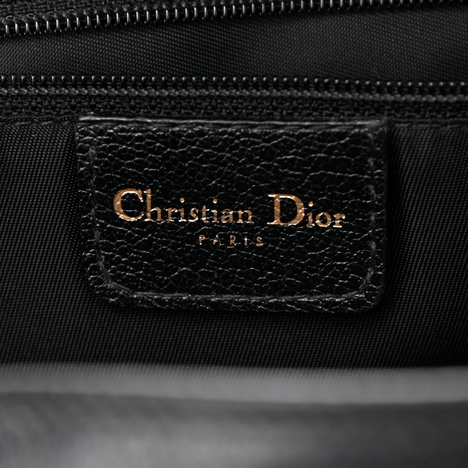 Christian Dior Calfskin Saddle Bowler Black 5 of 9
