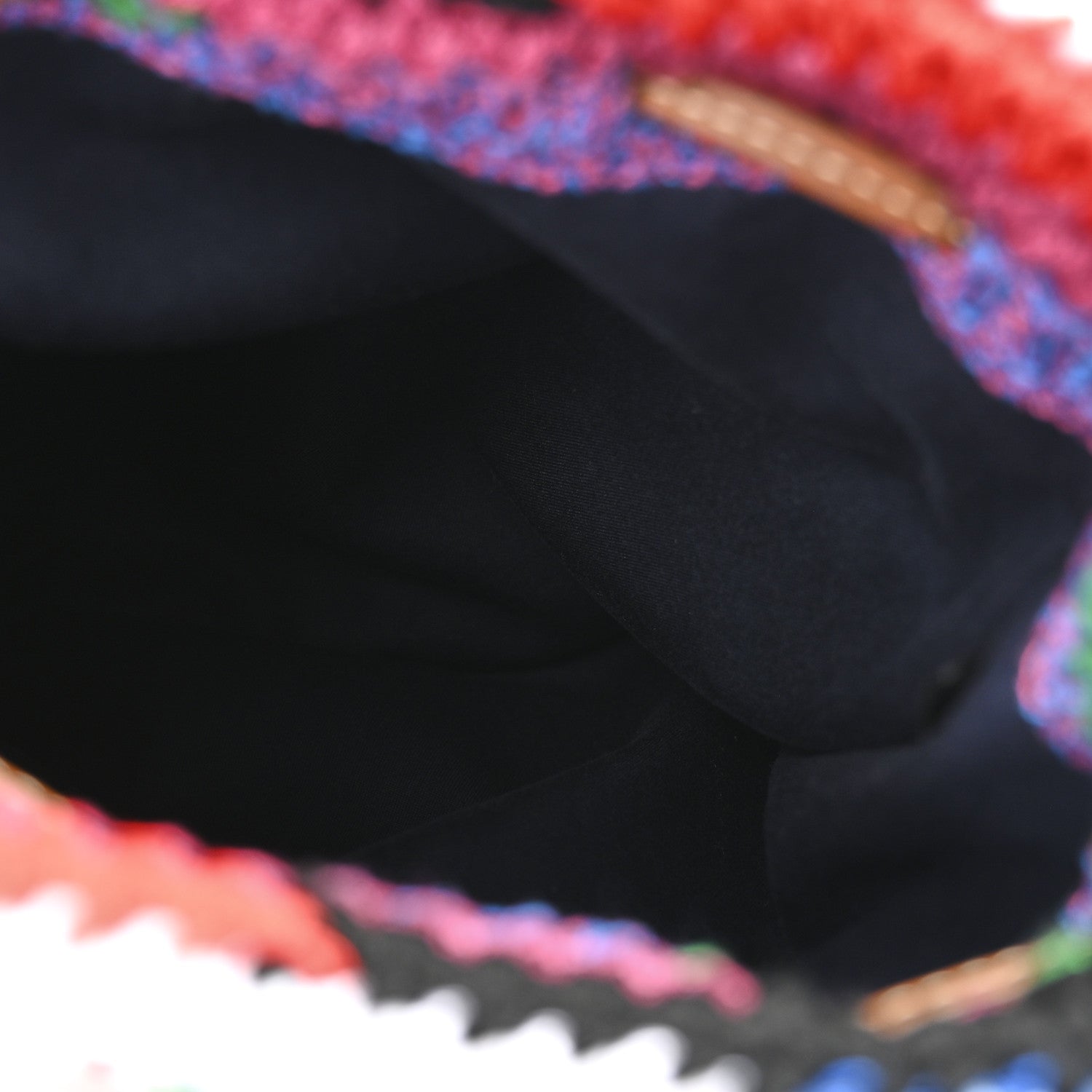 Miu Miu Fabric Crochet Drawstring Pouch Multicolor 5 of 9