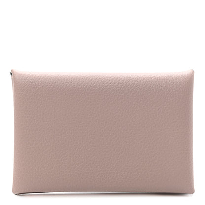 Hermes Evercolor Calvi Card Case Glycine 1 of 8