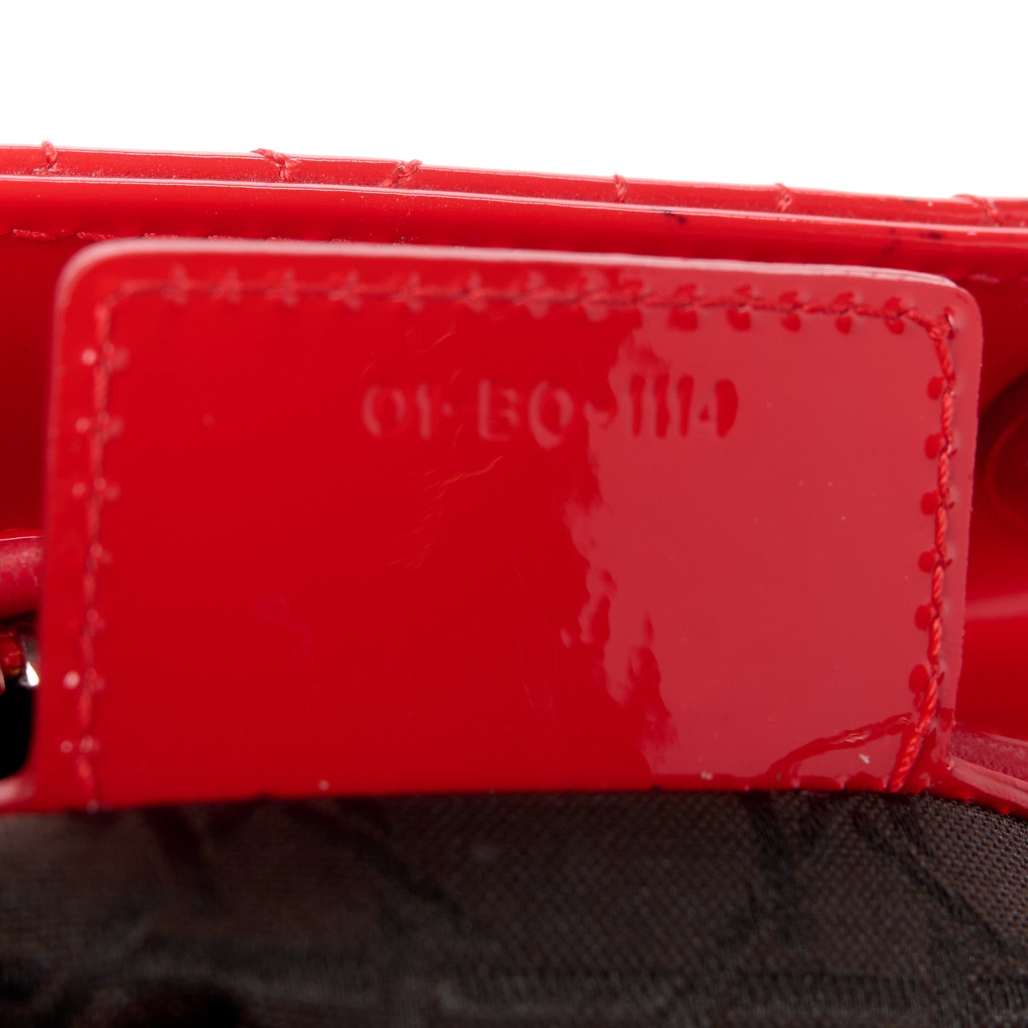 Christian Dior Patent Cannage Medium Lady Dior Red 7 of 10
