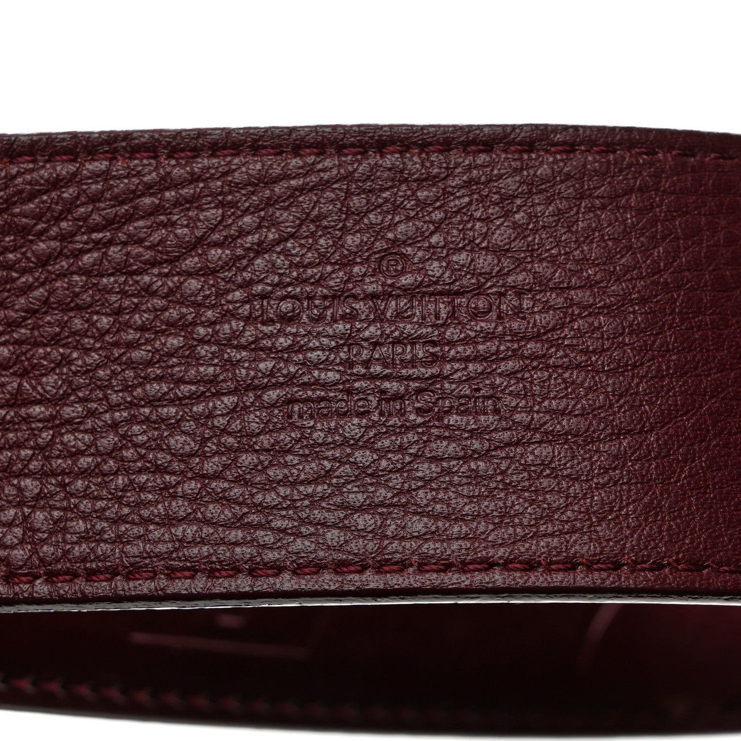 Louis Vuitton Vernis LV Facettes Belt 80 32 Rouge Fauviste 6 of 7