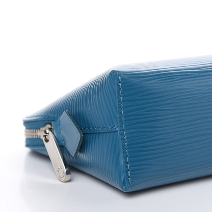 Louis Vuitton Epi Cosmetic Pouch Cyan 9 of 10