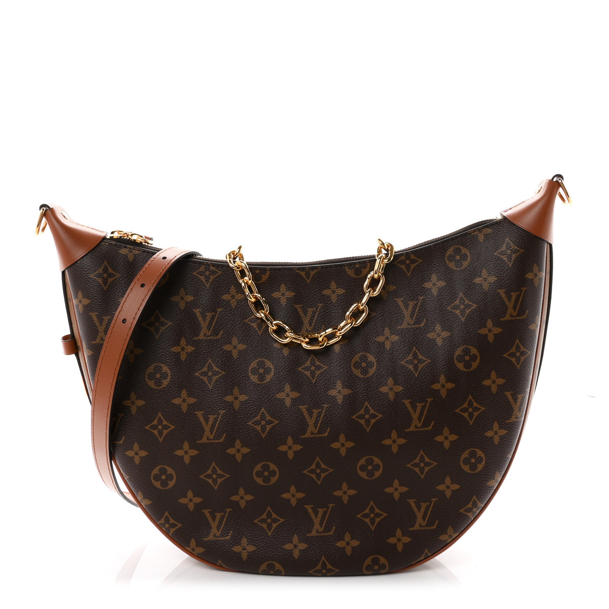 Reverse Monogram Loop Hobo
