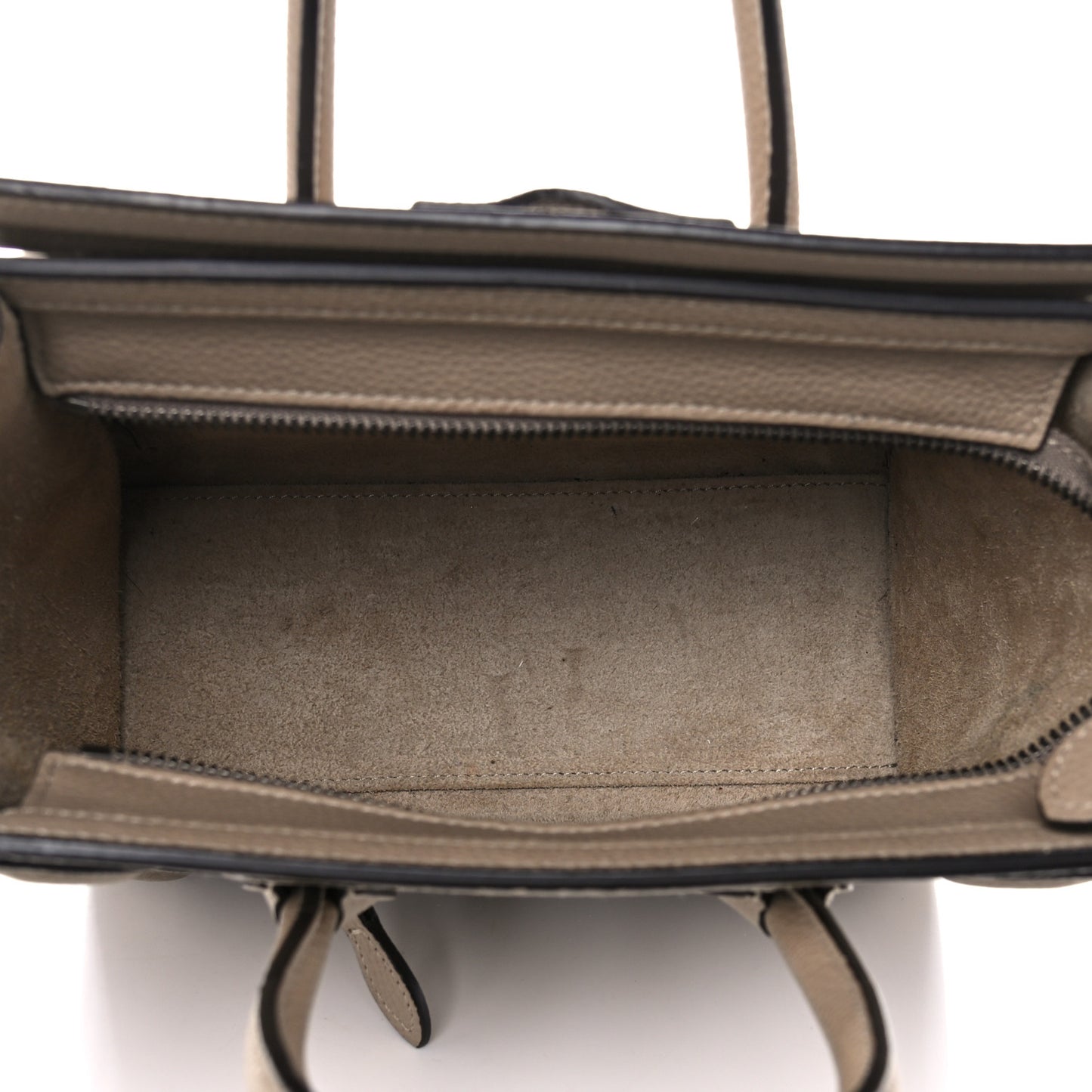 Drummed Calfskin Nano Luggage Dune