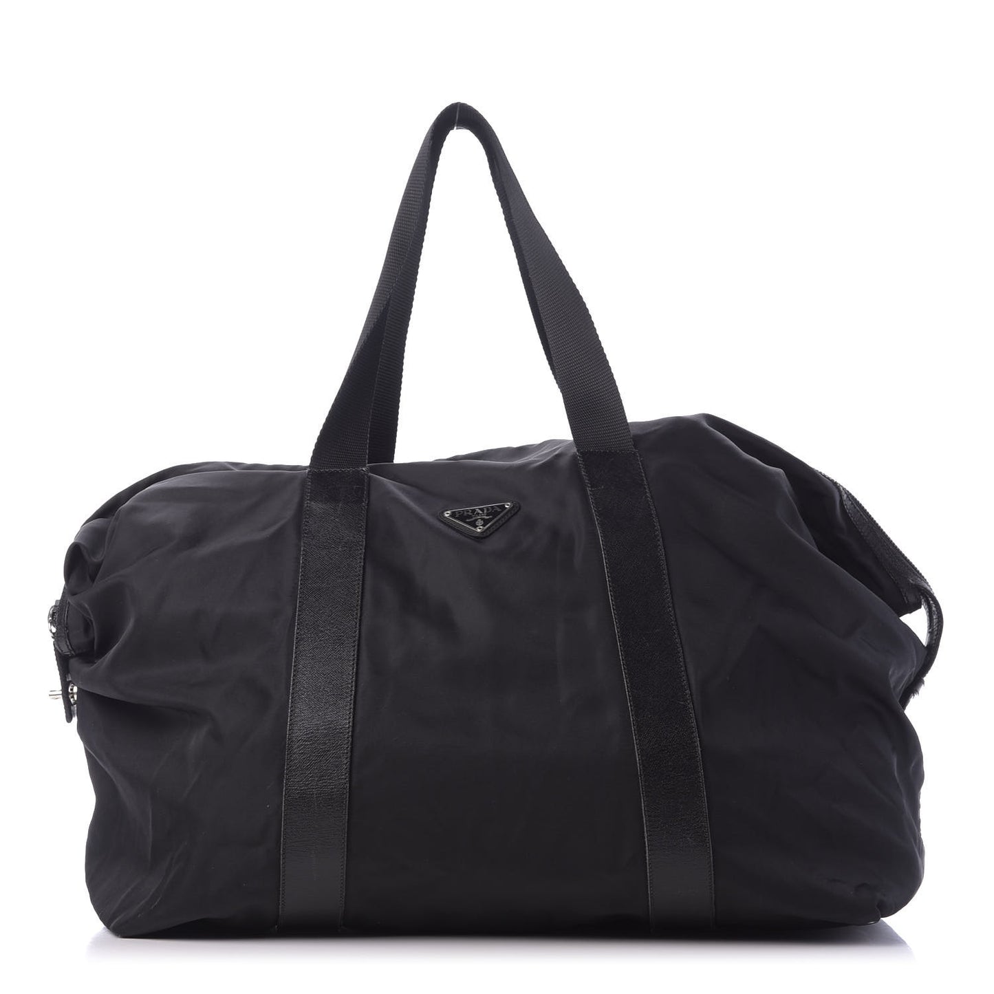 Tessuto Nylon Saffiano Carry On Travel Bag Black