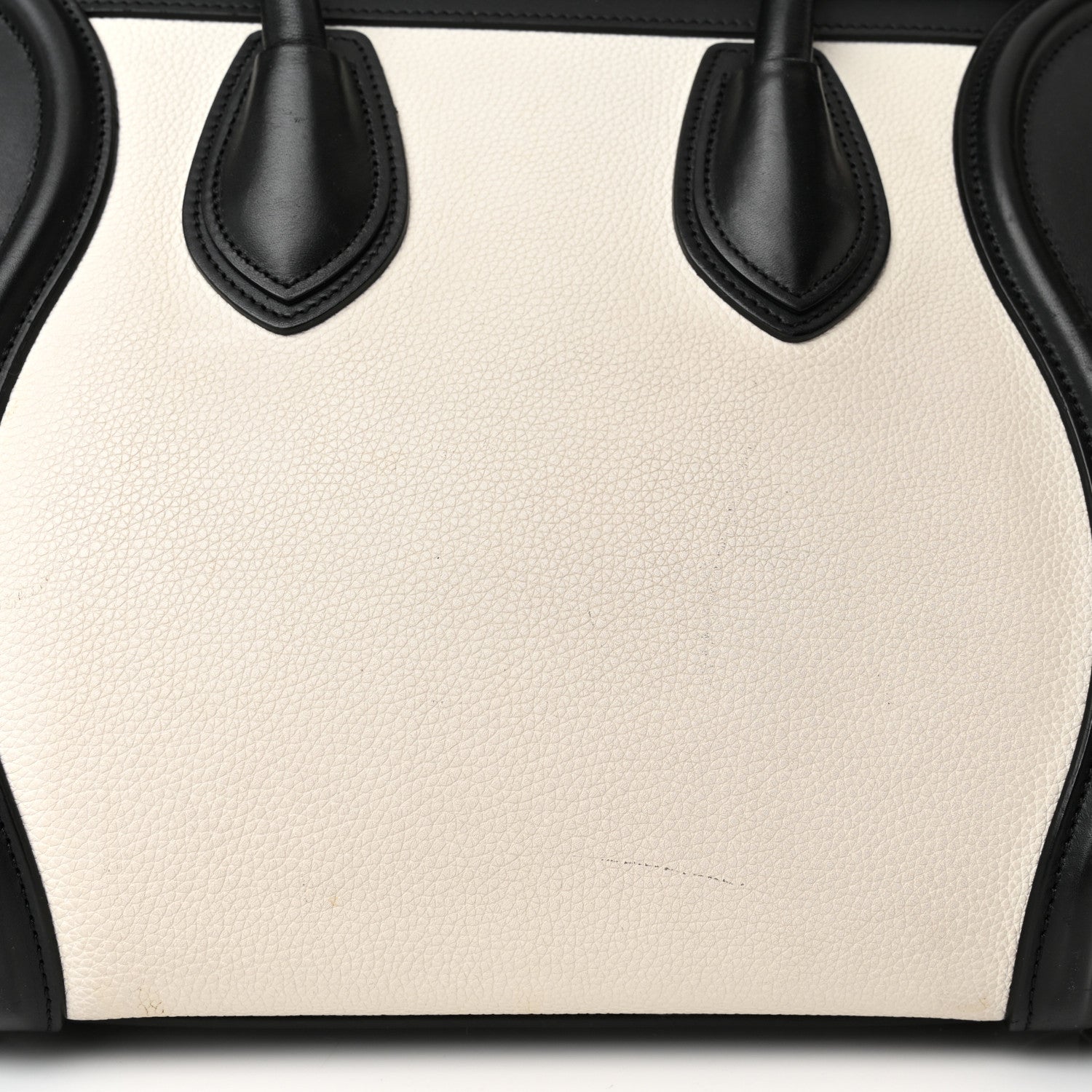 Celine Baby Grained Calfskin Nubuck Micro Tri-Color Luggage White 17 of 22
