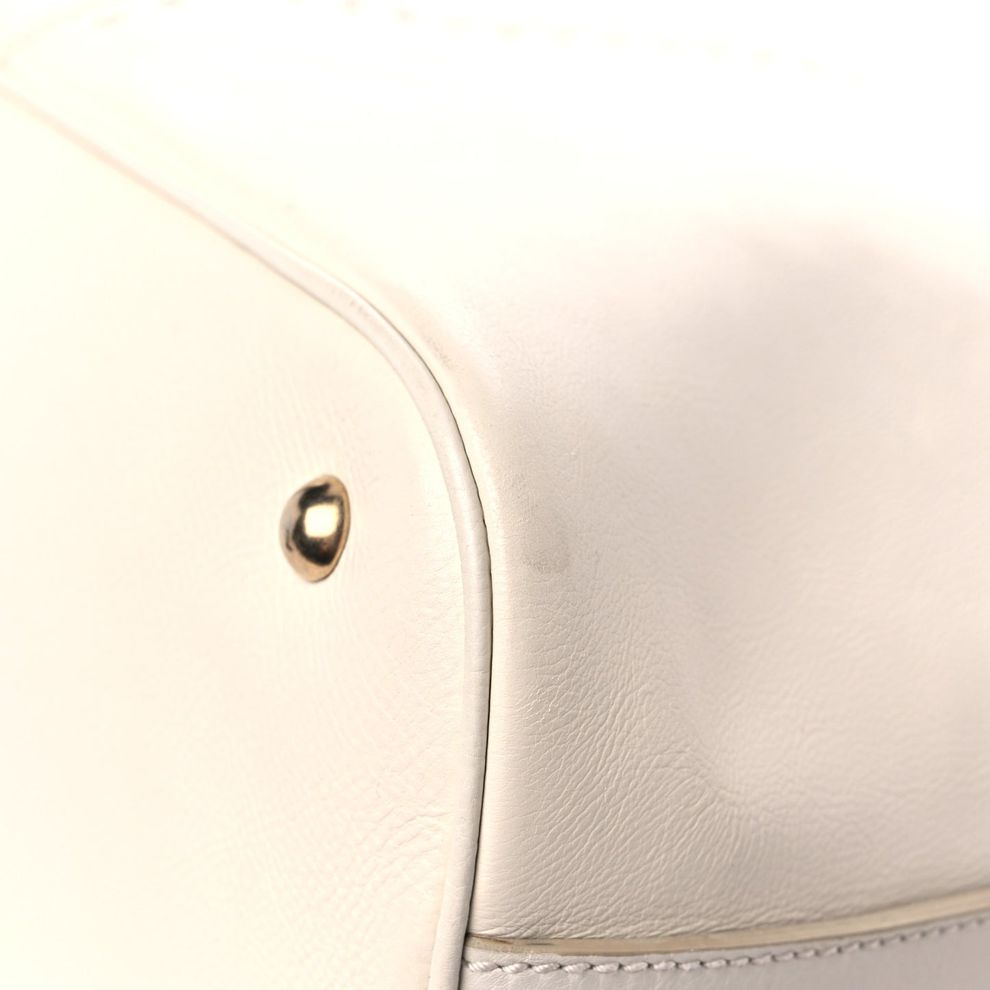 Calfskin Oversized Muse Ivory