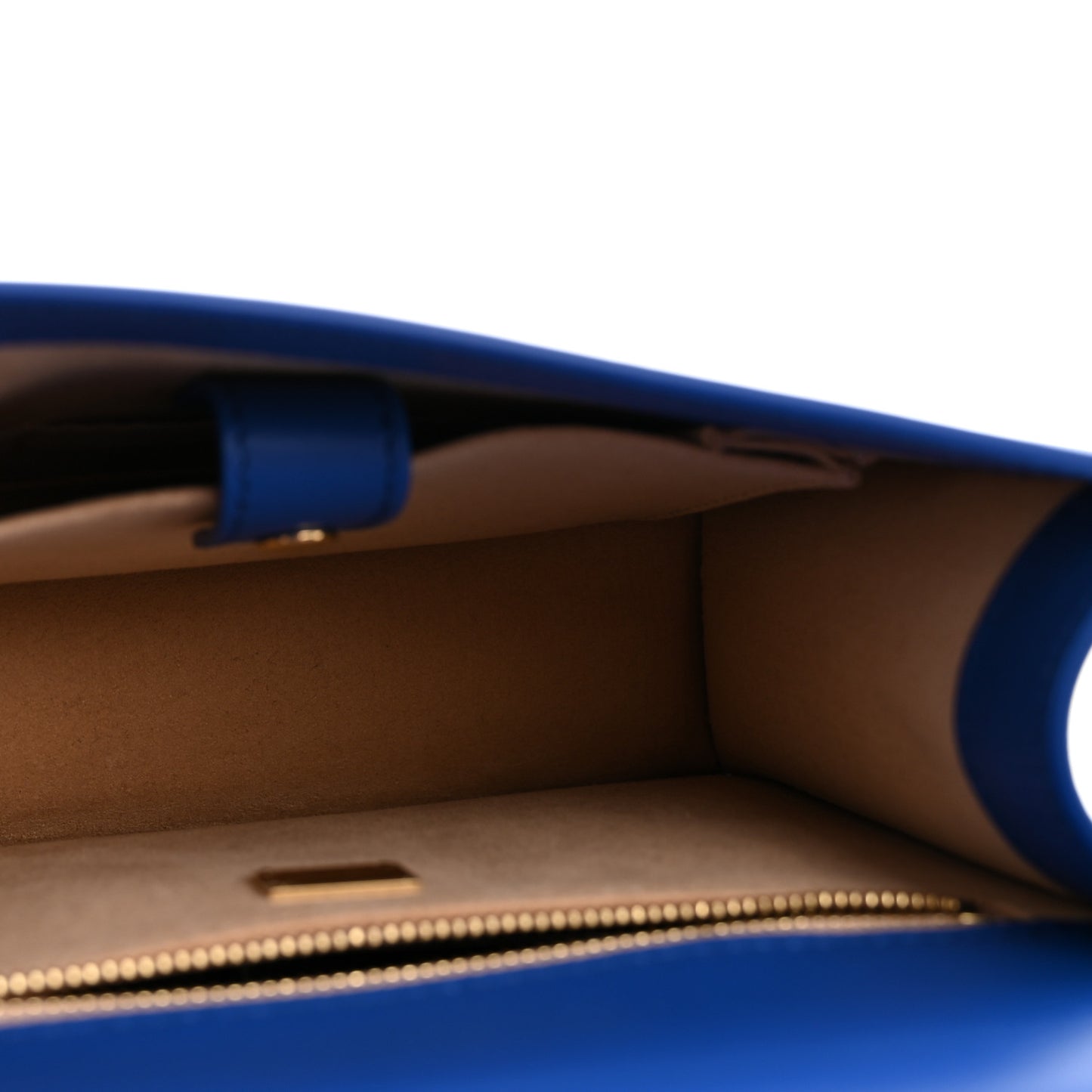 Calfskin DG Logo Flap Clutch Blue