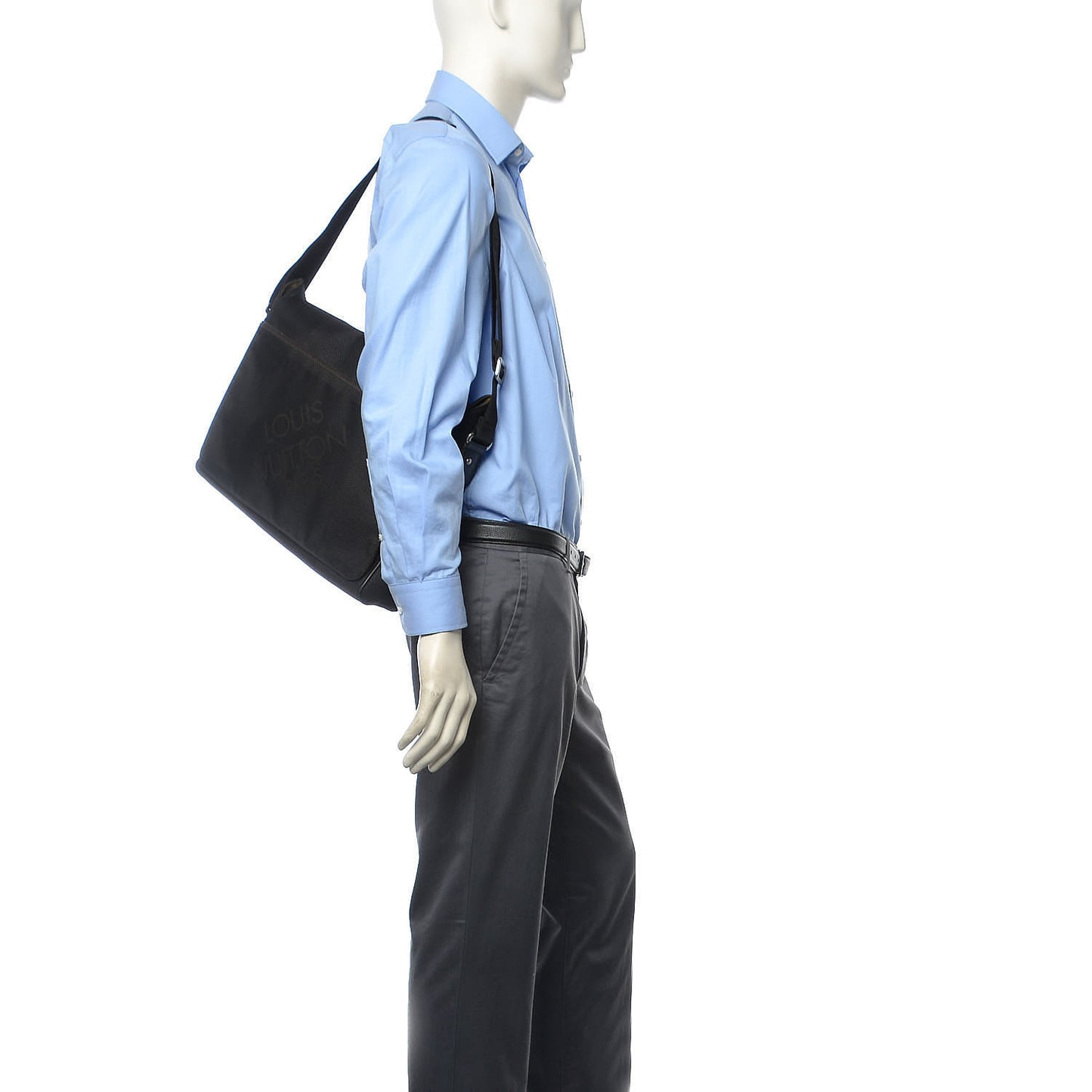Damier Geant Messenger Bag Black