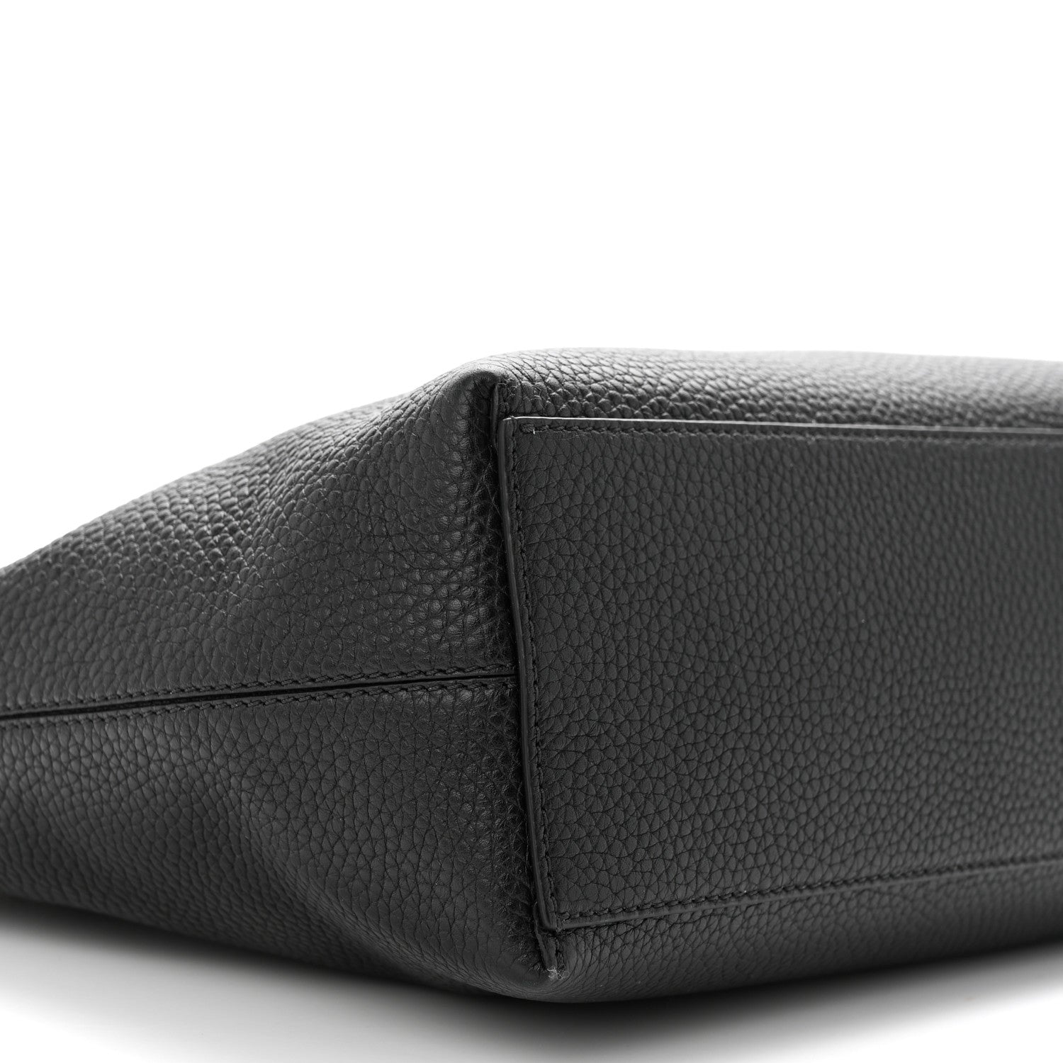 Valentino Garavani Grained Calfskin Small Rockstud Shoulder Tote Black 8 of 12