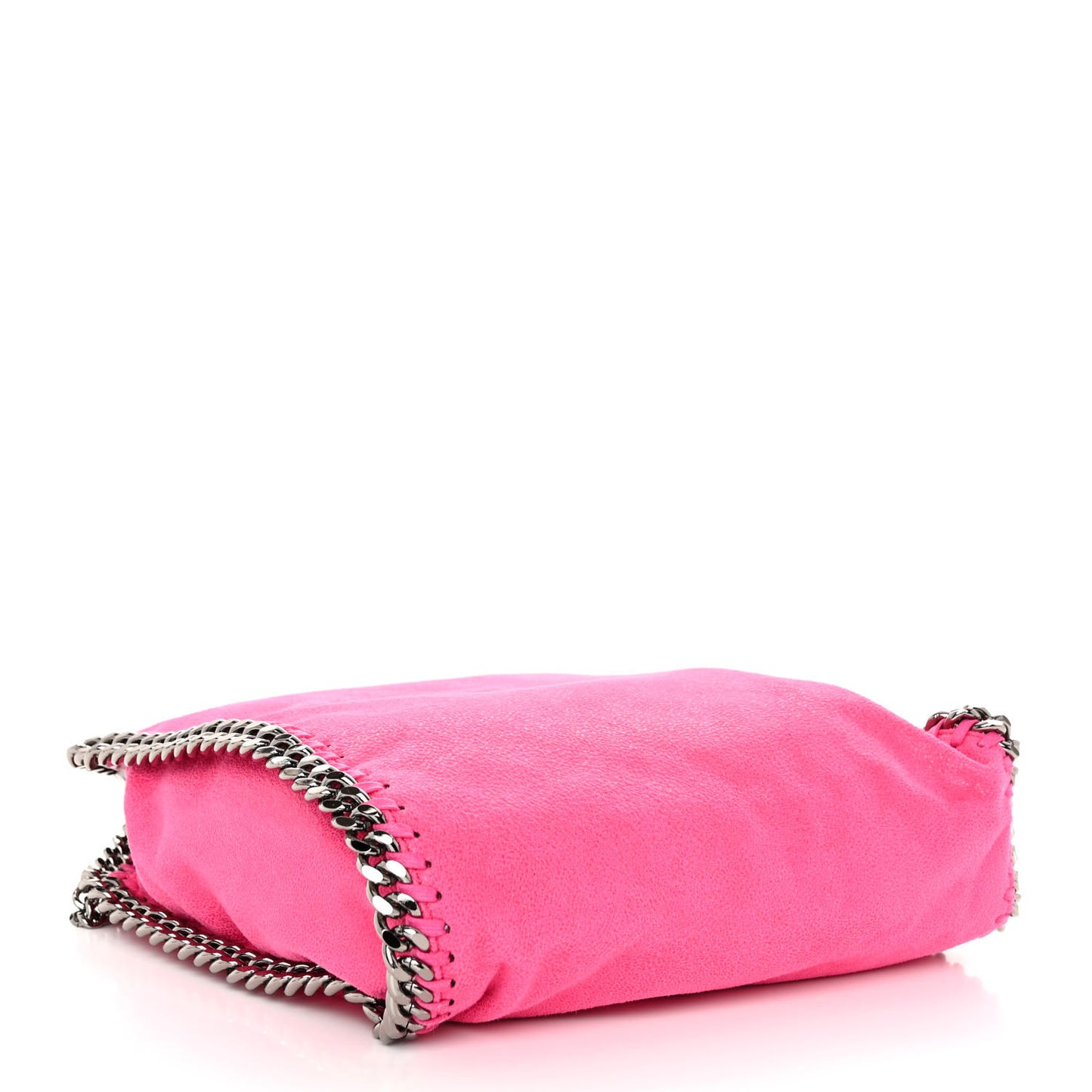 Shaggy Deer Mini Falabella Fold Over Tote Hot Pink