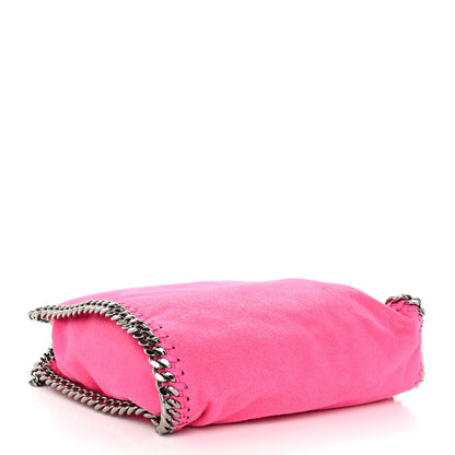 Stella McCartney Shaggy Deer Mini Falabella Fold Over Tote Hot Pink 4 of 9