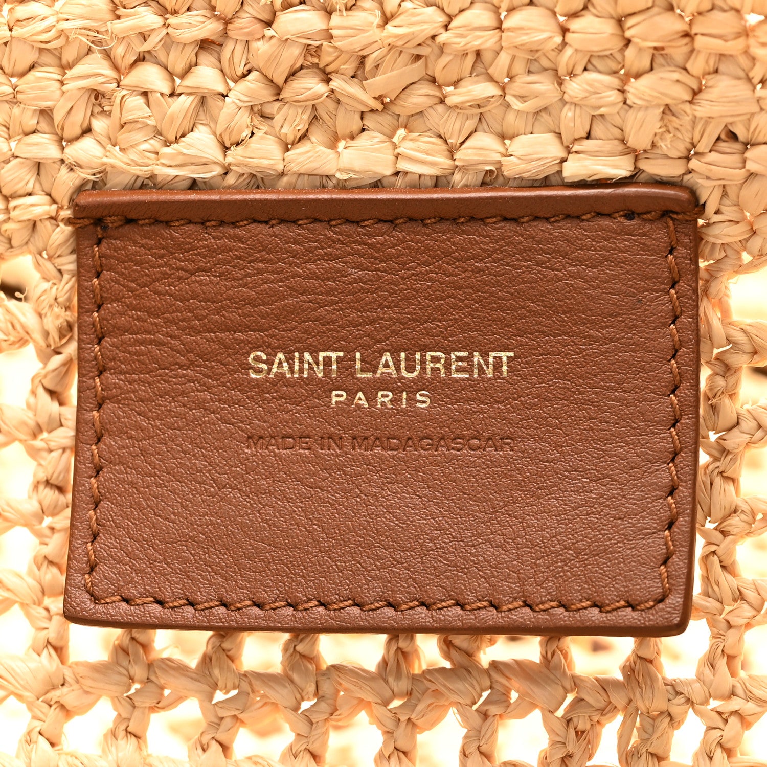 Saint Laurent Raffia Icare Shopping Tote Natural 7 of 13