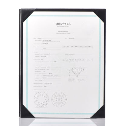 Tiffany Platinum Diamond 1.14ct Solitaire Pendant Necklace 10 of 10