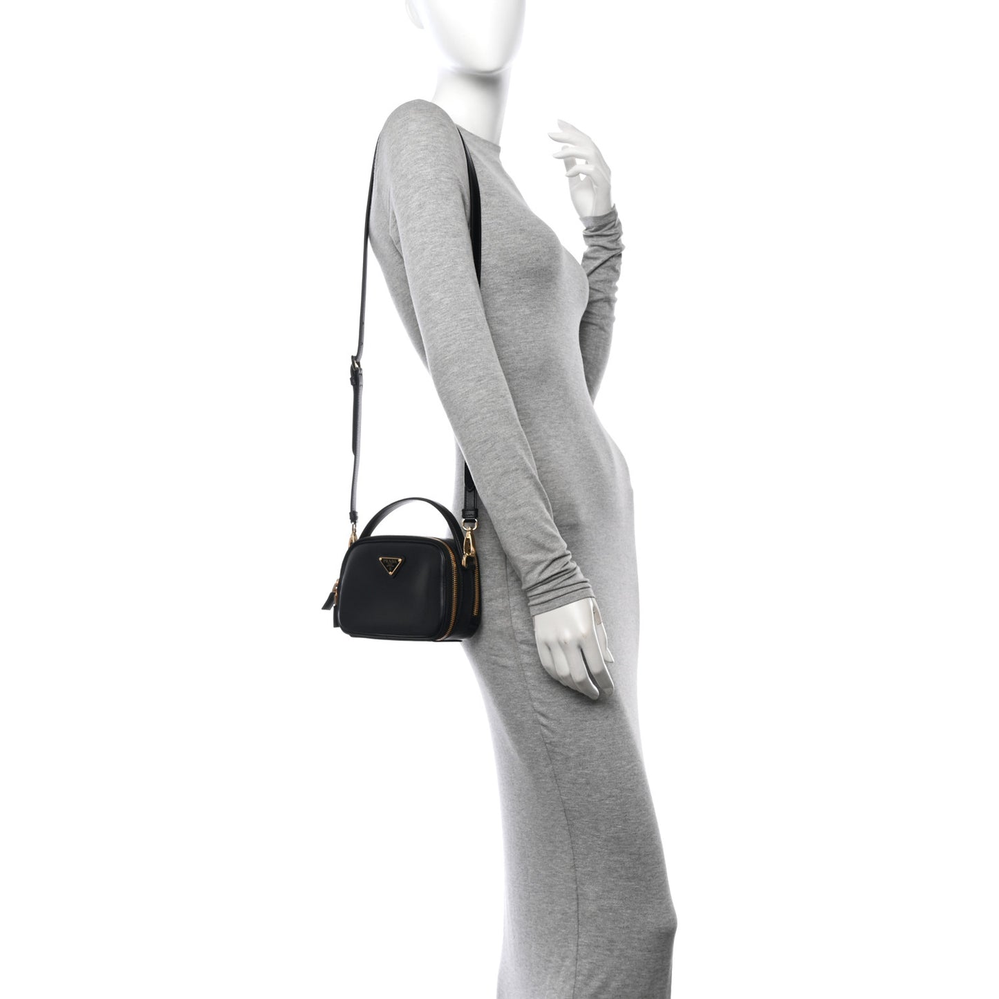Soft Calfskin Odette Crossbody Black