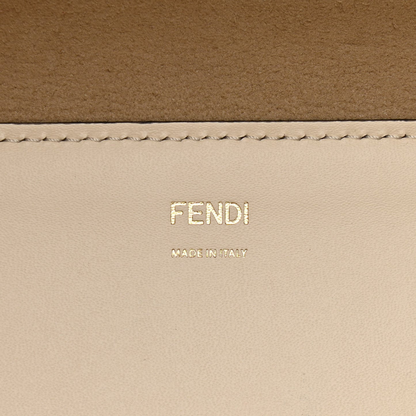 Vitello King Plexiglass Logo Embossed Large Fendi Sunshine Shopper Tote White Ice