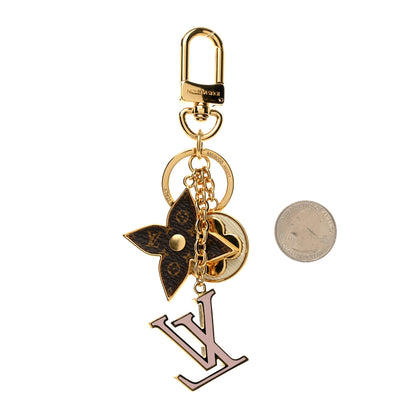Louis Vuitton Metal Monogram Epi Spring Street Bag Charm Key Holder Gold 2 of 3