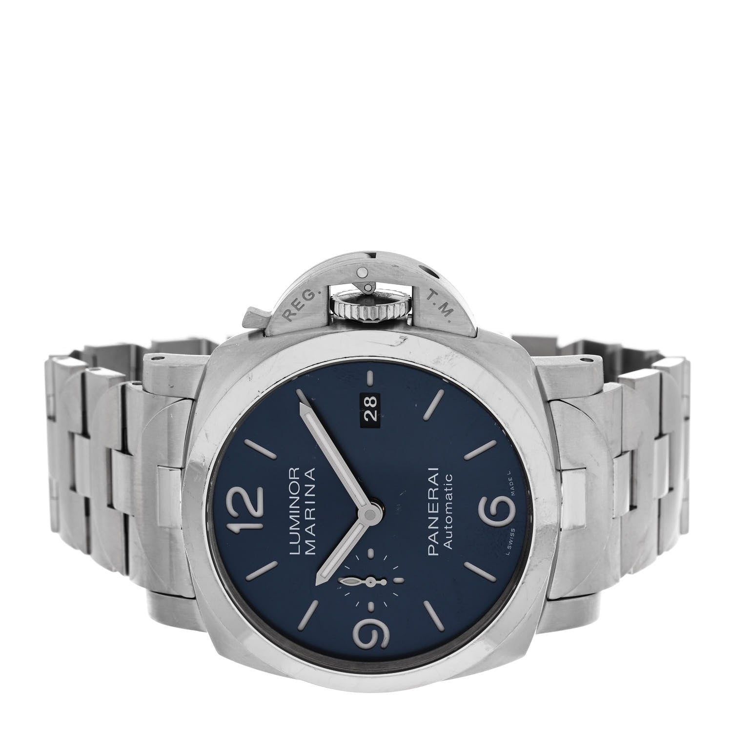 Panerai Stainless Steel 44mm Luminor Marina Specchio Blu Automatic Watch Blue PAM01316 2 of 5