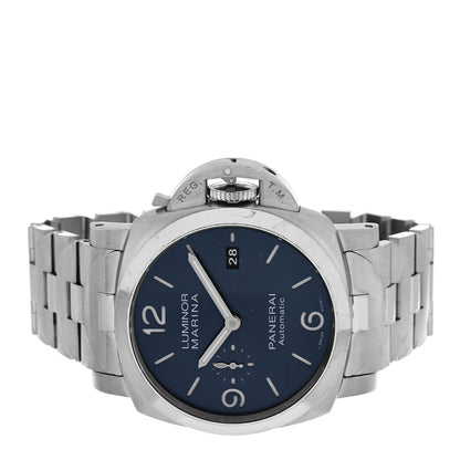 Panerai Stainless Steel 44mm Luminor Marina Specchio Blu Automatic Watch Blue PAM01316 2 of 5