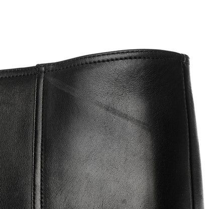 Bottega Veneta Calfskin High Zip Boots 38 Black 10 of 10