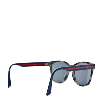 Gucci Square Eye GG Web Sunglasses GG0417SK Blue 4 of 7