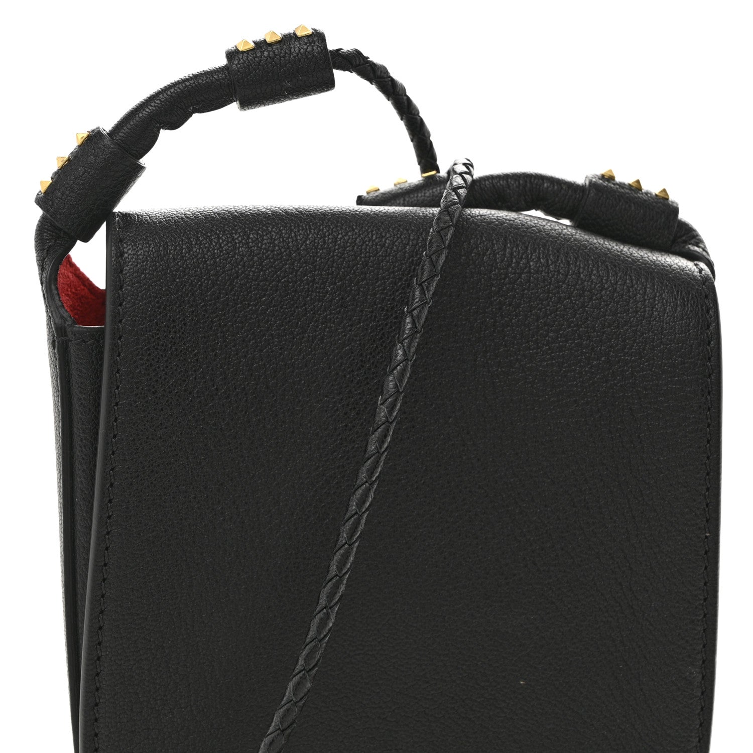 Valentino Garavani Goatskin VRing Crossbody Bag Black 7 of 10