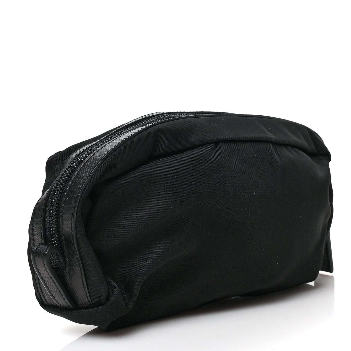 Tessuto Nylon Saffiano Pouch Black