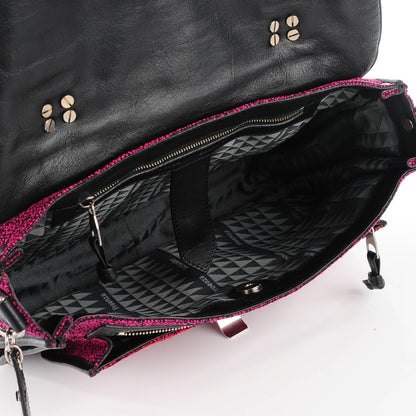 Proenza Schouler Tweed Lambskin Medium PS1 Satchel Berry Fuxia Pink 8 of 12