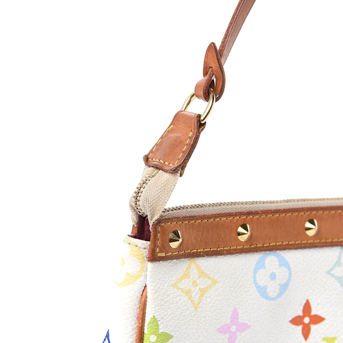 Monogram Multicolor Pochette Accessories White